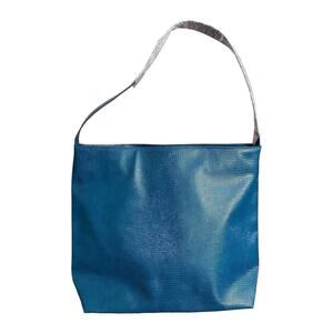 NEW Jules Kae Vegan Leather Teal Blue Shoulder Tote Bag Purse NWT